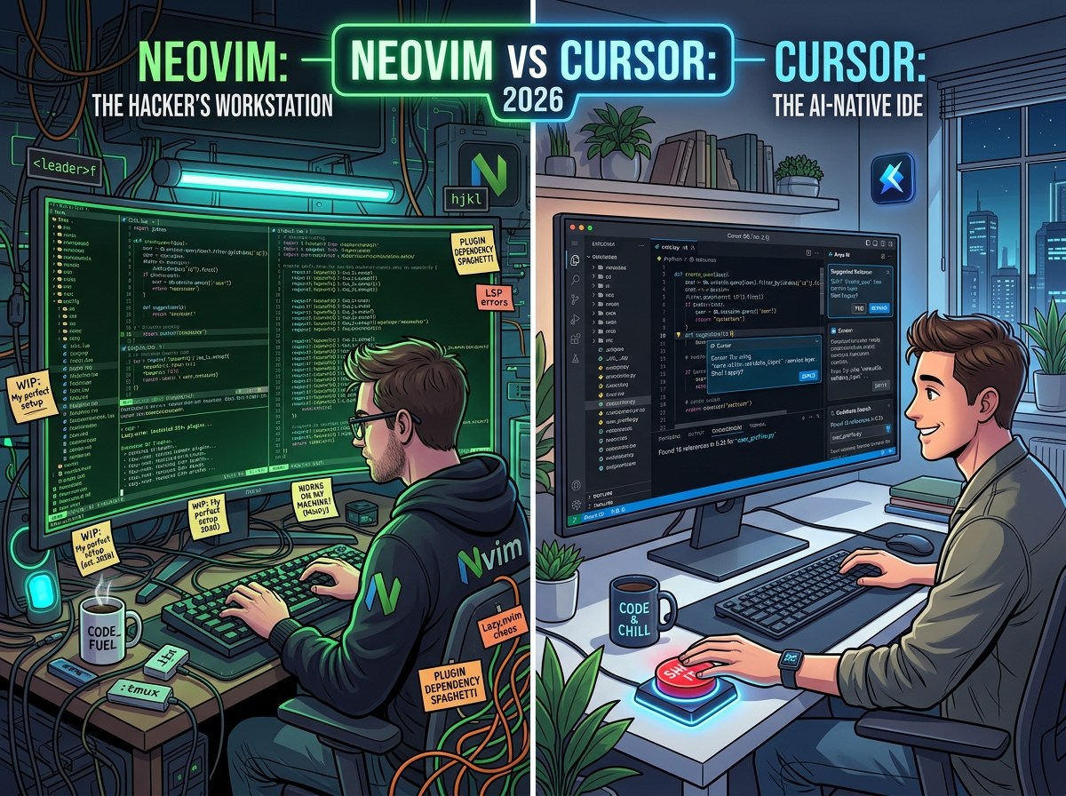NeoVim vs Cursor: The Editor Fight Between Keyboard Asceticism and Actually Shipping Things